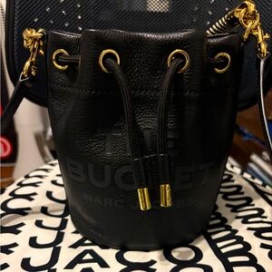 Marc Jacob’s leather bucket bag